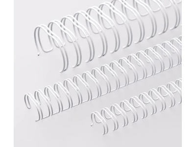 Metal wire 16 mm hvid A4, 3:1, 34 loops, 50  stk.