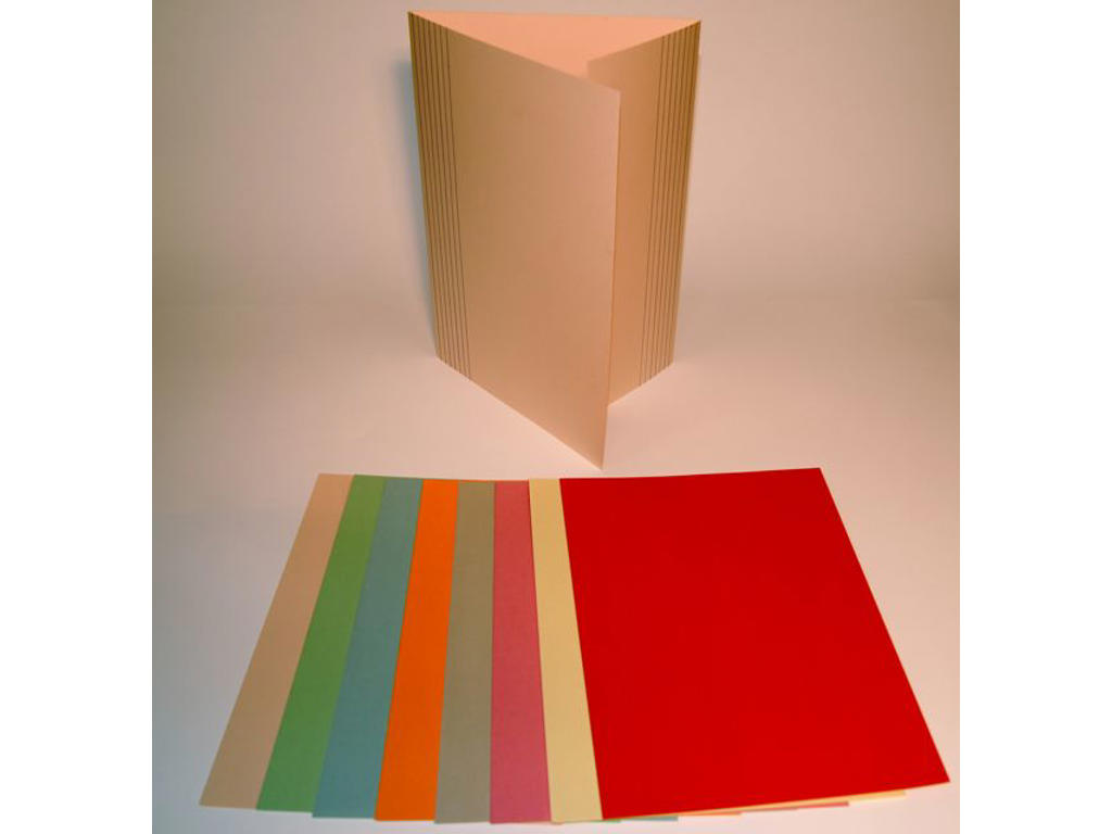 Sagsmappe stor grøn m/1 klap 225gr. 50 stk