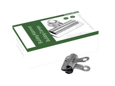 Papirklemme Bulldog 32 mm 12 stk