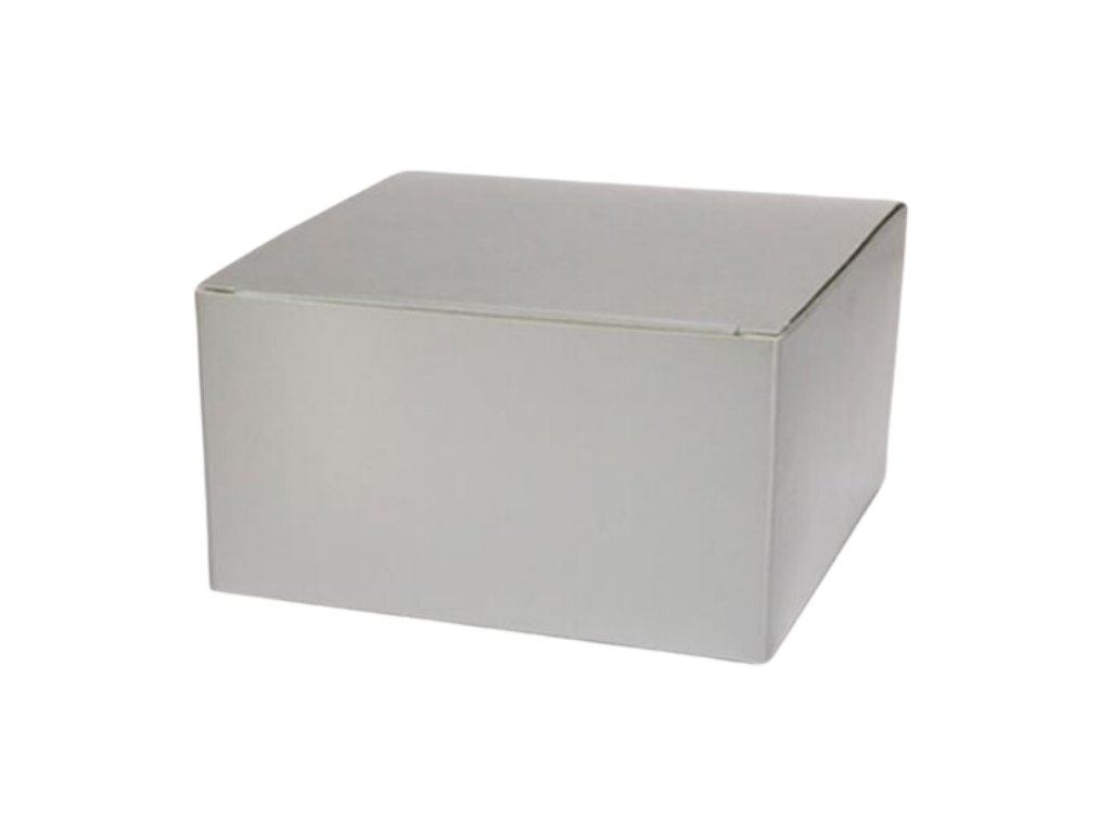 Gavekortæsker | 11x11x7 cm | Sølv | Blank |