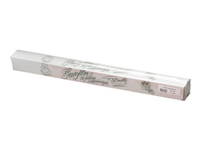 Cellofan 60 cm x 50 m klar, box m/kniv