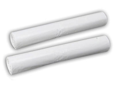 Affaldssæk | 70x110 cm | 100 L | hvid | 55 mic | LDPE | 10x10 stk