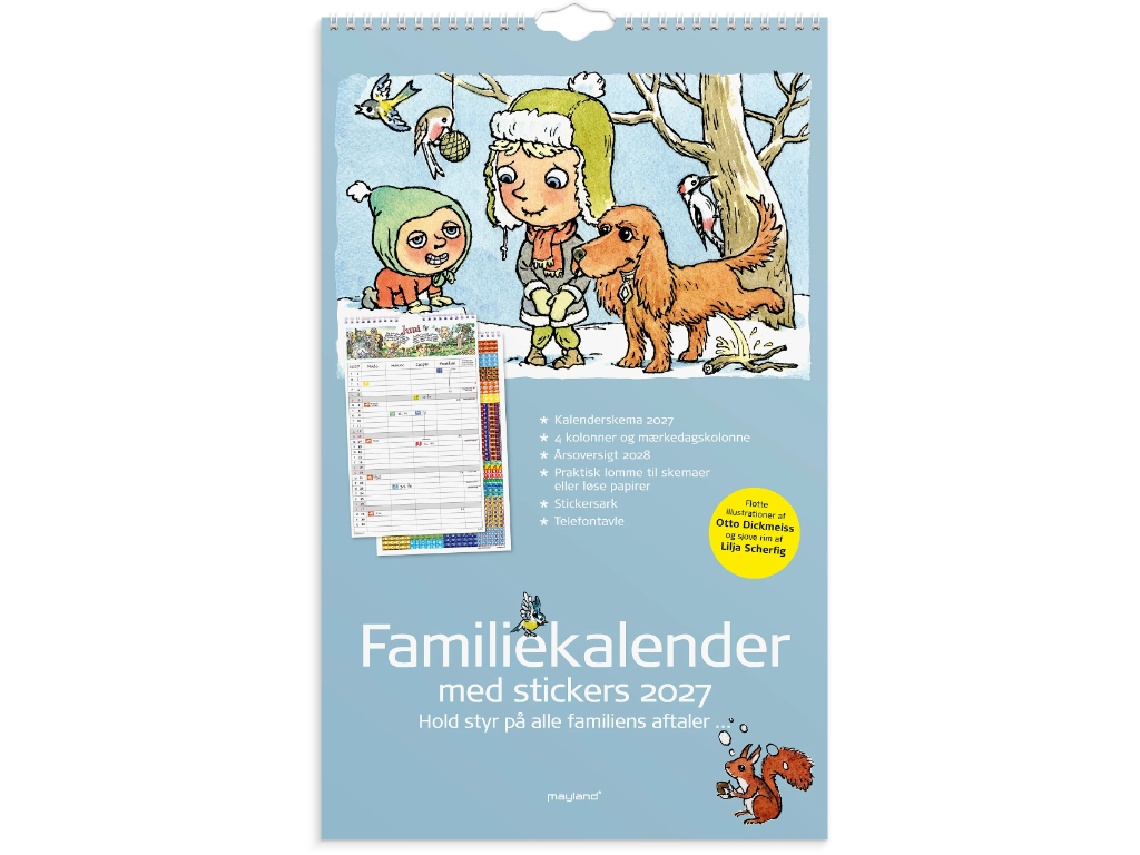 Familiekalender Otto Dickmeiss & Lilja Scherfig 4 kol. 2027