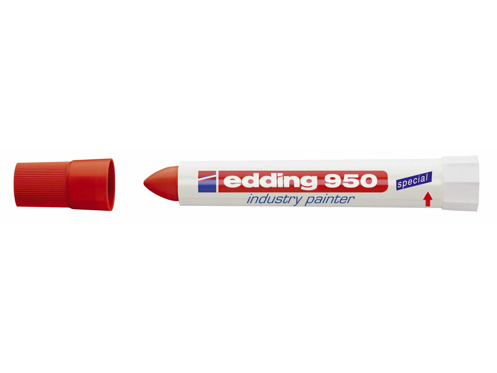 Marker Edding 950 rød industri