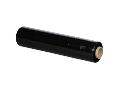 Strækfilm 50 cm x 300 m sort 23 my 