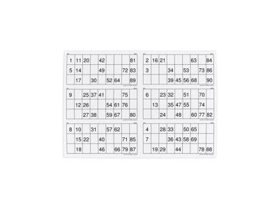 Bankoplader 1-90 hvid 500 ark