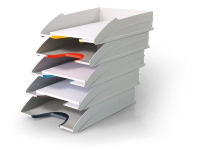 Brevbakkesæt VARICOLOR m/5 bakker lysgrå