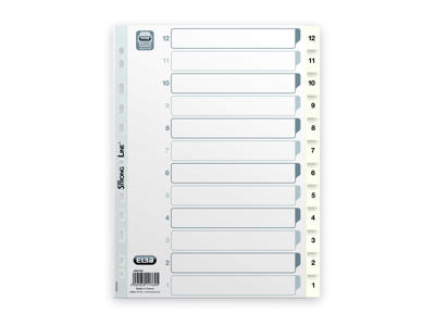 Talregister A4 Strongline 12-1 hvid