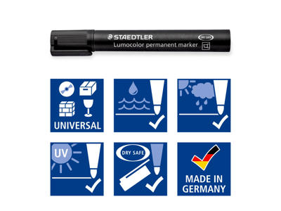 Marker Lumocolor 350 4 ass 2-5 mm