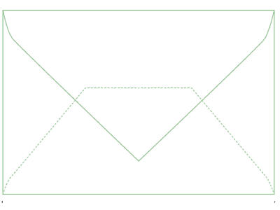 Kuverter kort uden rude 13213 500 stk.