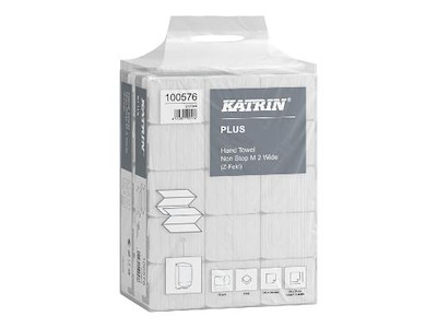 Håndklædeark Katrin Plus 100576 M 2 Z-fold 2-lags 2400 ark