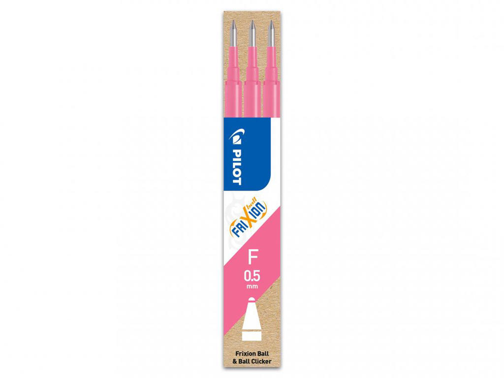 Refill Pilot FriXion pink 0,5 mm 3-stk