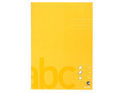 Skolehæfte A4 ulin gul