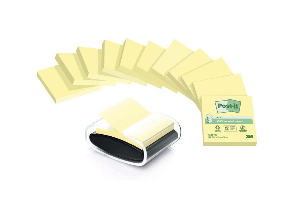 Post-it z-notes dispenser + 12 blokke