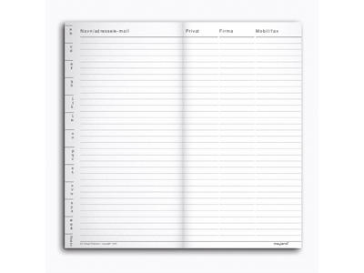 Telefon/adresseregister refill 8x16
368200