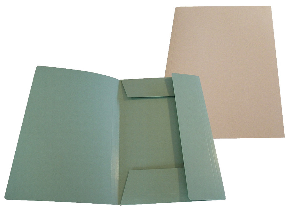 Kartonmappe A4 125/3 801204 m/3 klapper orange  