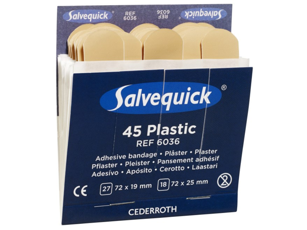 Plaster plastic refill Salvequick 45 stk