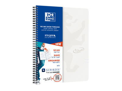 Notesbog Oxford Touch A4+ 90gr. lin sand