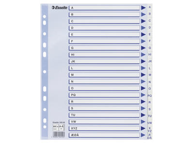 Alfabet A4+ Esselte a-å maxi hvid