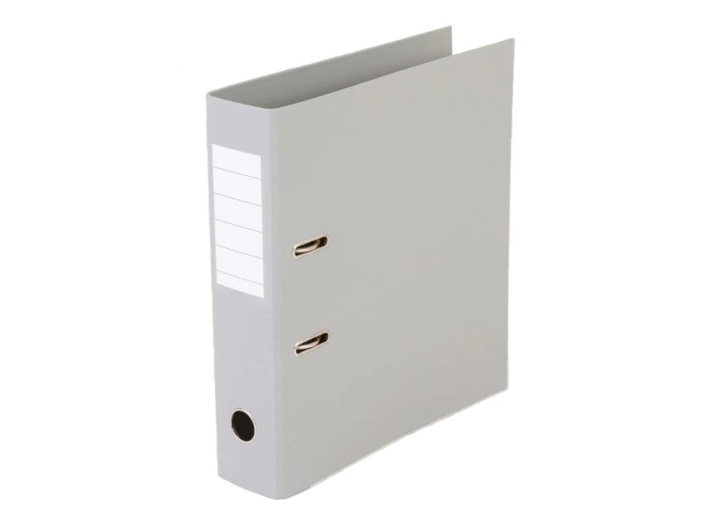 Brevordner A4 75 mm Q-Line grå