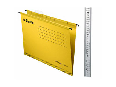 Hængemappe Esselte folio gul 25 stk