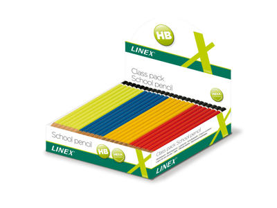 Blyant skole Linex HB ass. farver