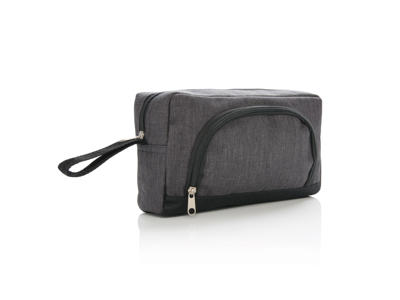 Basic to tonet toilettaske, stenkul