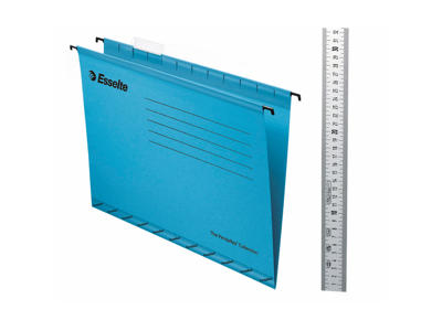 Hængemappe Esselte folio blå 25 stk
