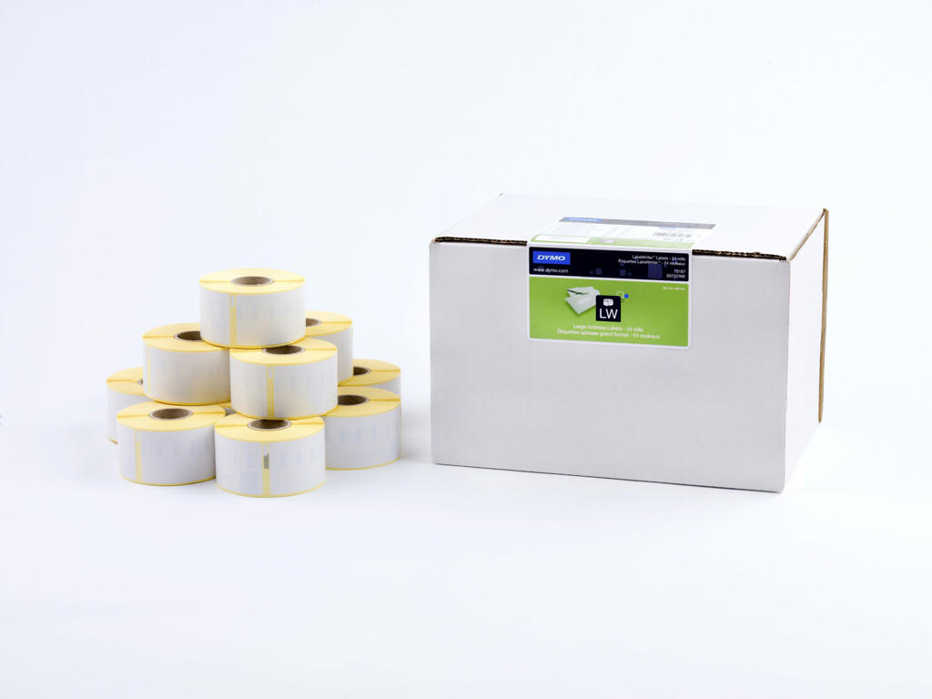 Dymo etiketter 36x89mm bulk 260 stk.