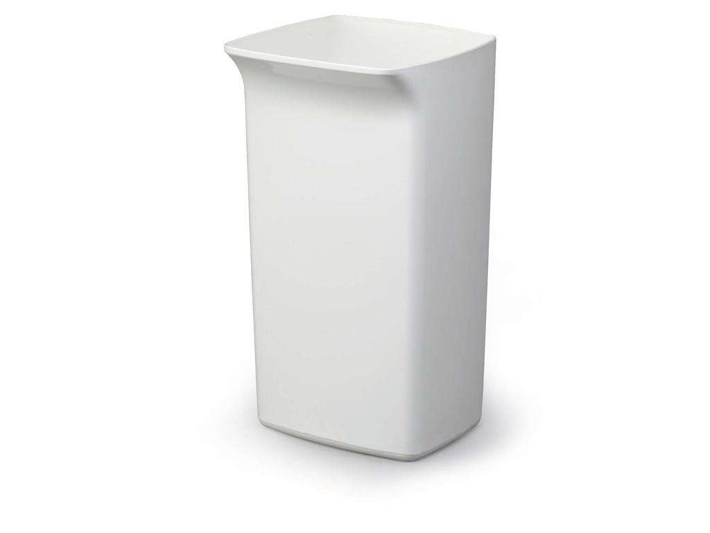 Affaldspand Durabin Square 40L. hvid firkantet