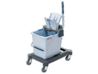 Rengøringsvogn UltraSpeed Pro Vileda inkl. fremfører, moppe, presse og skaft