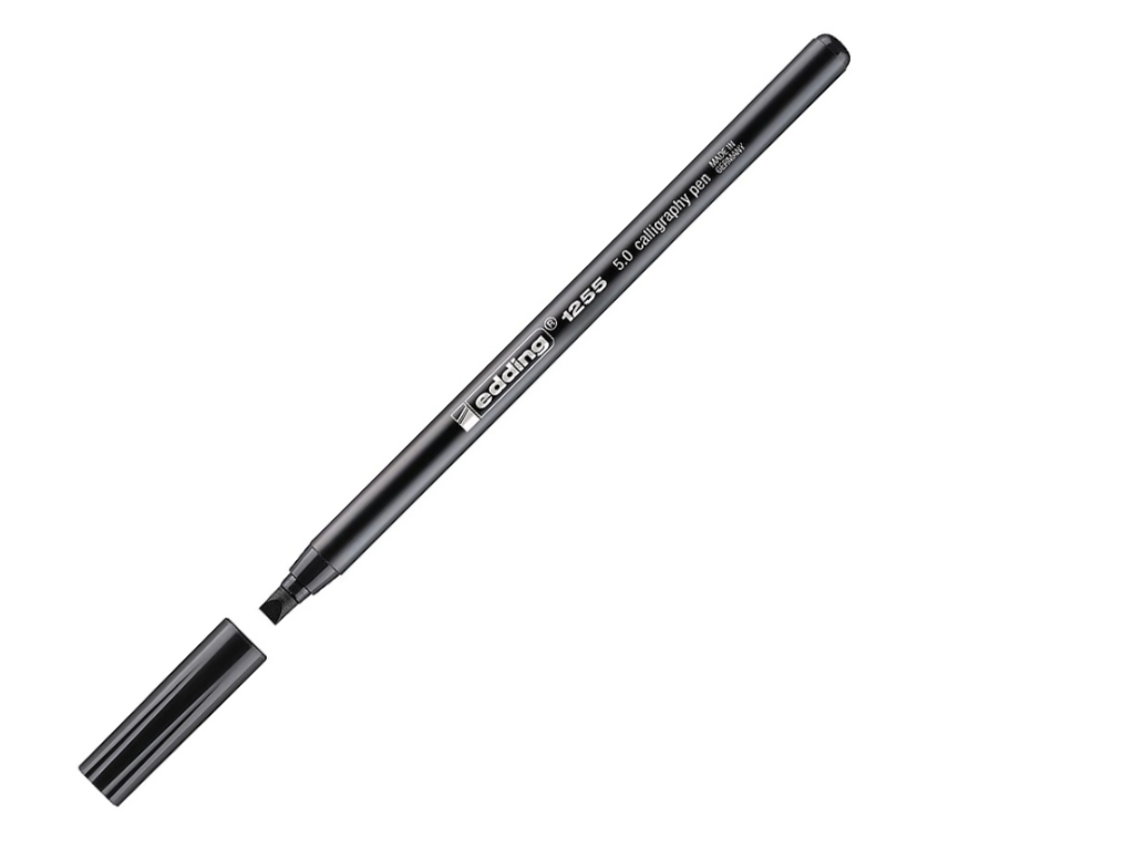 Kalligrafipen Edding 1255 5,0mm sort