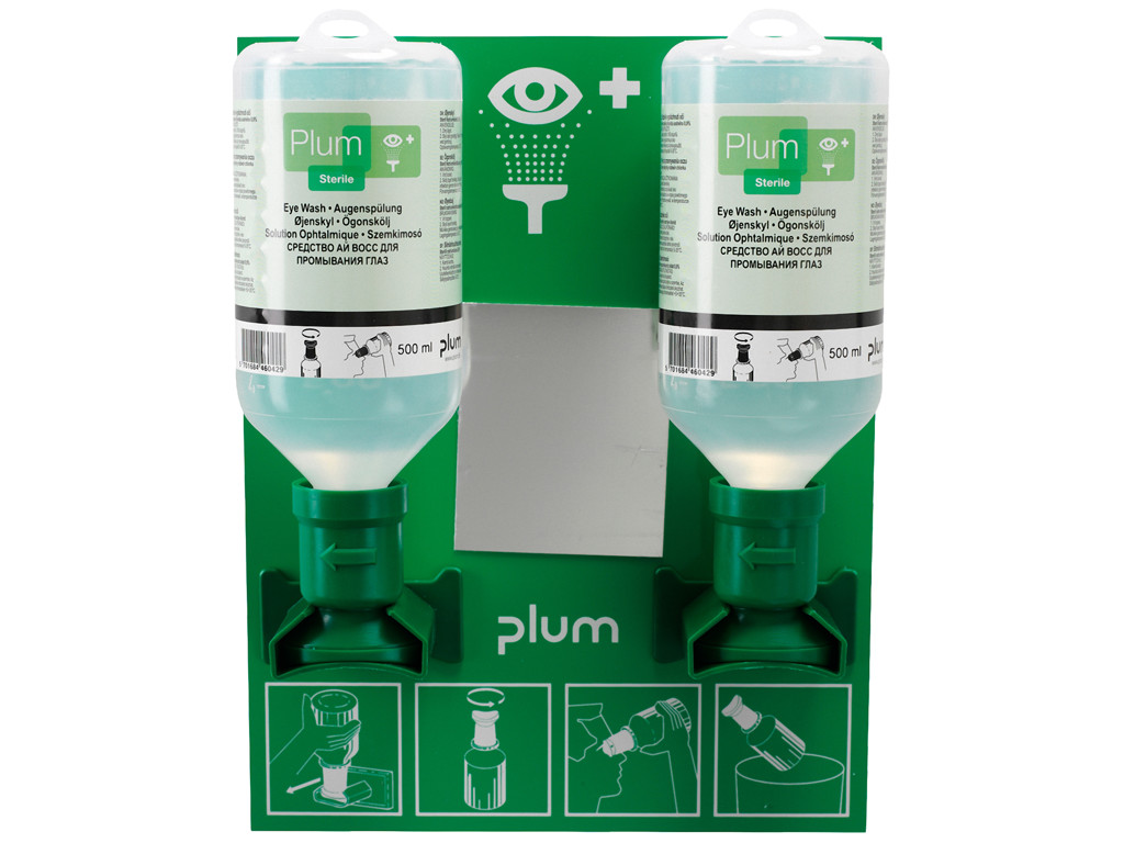 Øjenskyllestation Plum 2x500ml