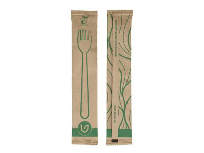 Gaffel træ voksbehandlet enkeltindpakket 16 cm 100 stk