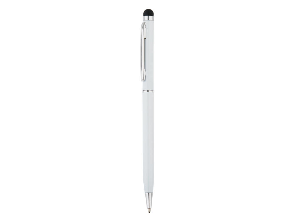 Tynd stylus pen i metal, hvid