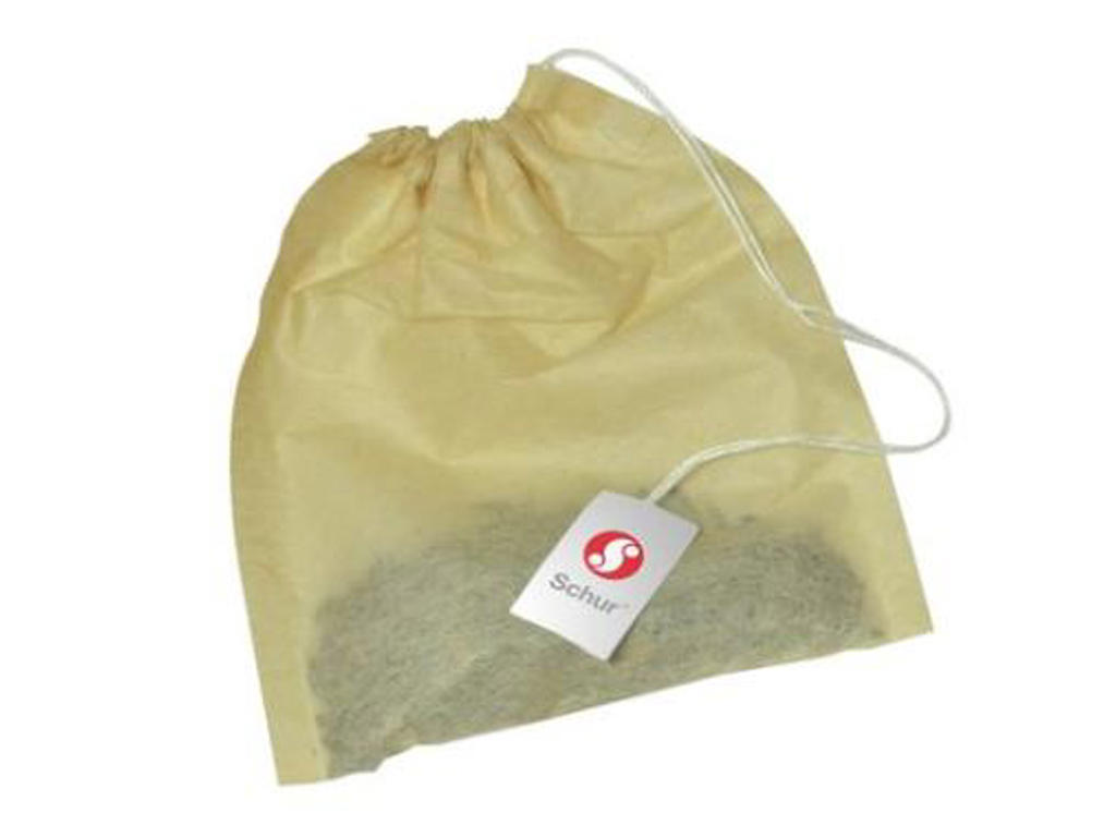 Tefilterpose 80x100mm m/snor ubleget 1000 stk