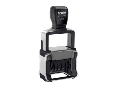 Datostempel Trodat 5430L med sort pude