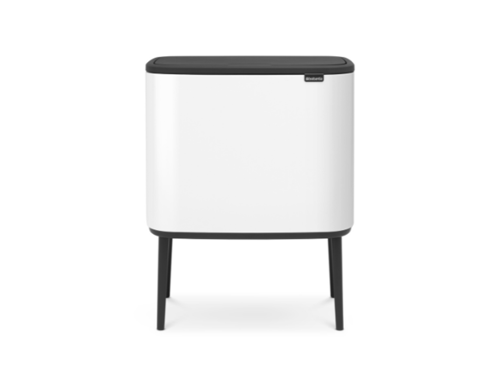 Brabantia affaldsspand med låg | Bo Touch Bin |  3 x 11 liter | Hvid