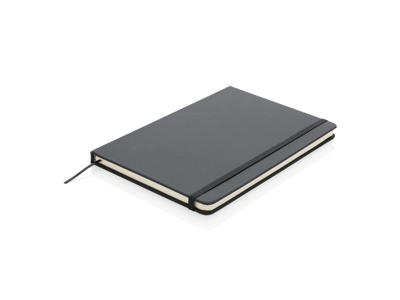 Standard hardcover PU A5 notesbog, sort