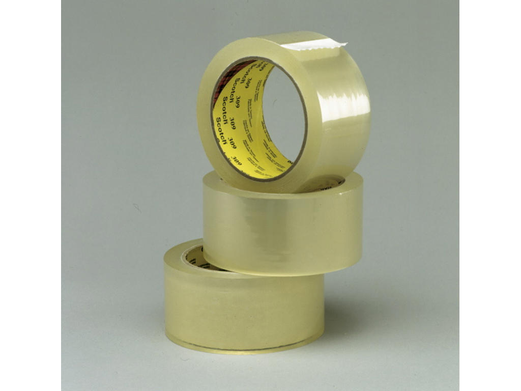 Pakketape PP 3M acryl 309 48 mm x 66 meter klar