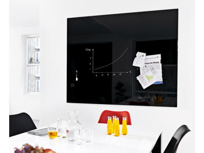 Magnetisk glastavle Naga | 150 x 120 cm | Sort
