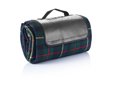 Tartan picnictæppe, sort