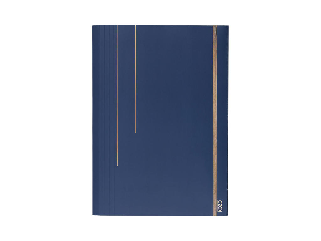 Elastikmappe KOZO A4 3-klap Navy