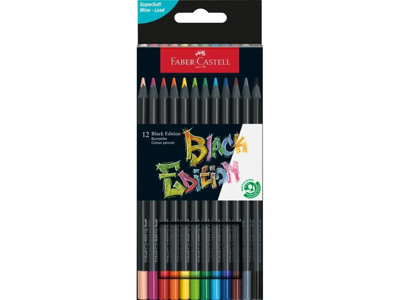 Farveblyant Faber Castell Black Edition 12 ass.