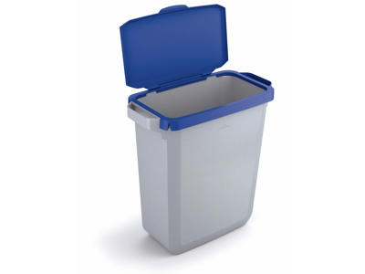 Hængslet låg t/Durabin 60L. blå