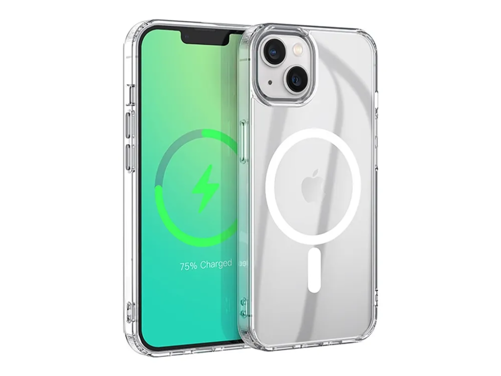 eSTUFF iPhone 15 INFINITE OSLO Magnetic Hybrid Cover - Transparent 