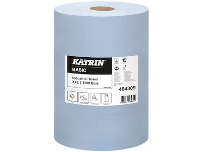 Værkstedsrulle blå Katrin Basic 464309 XXL 2-lags 2 ruller 