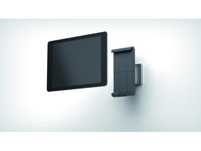 Tabletholder til væg sølv 