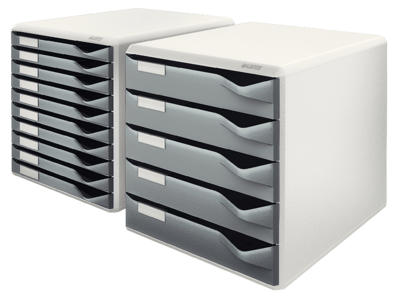 Skuffekabinet Leitz med  5 skuffer grå