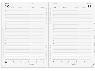 System A5 dagkalender REFILL 2026